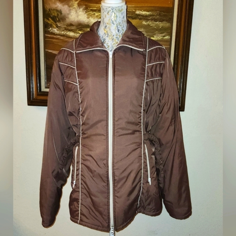 Vintage 1970's Jcpenny Brown Winter Jacket By Jcpenney